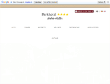 Tablet Screenshot of harz-parkhotel.de